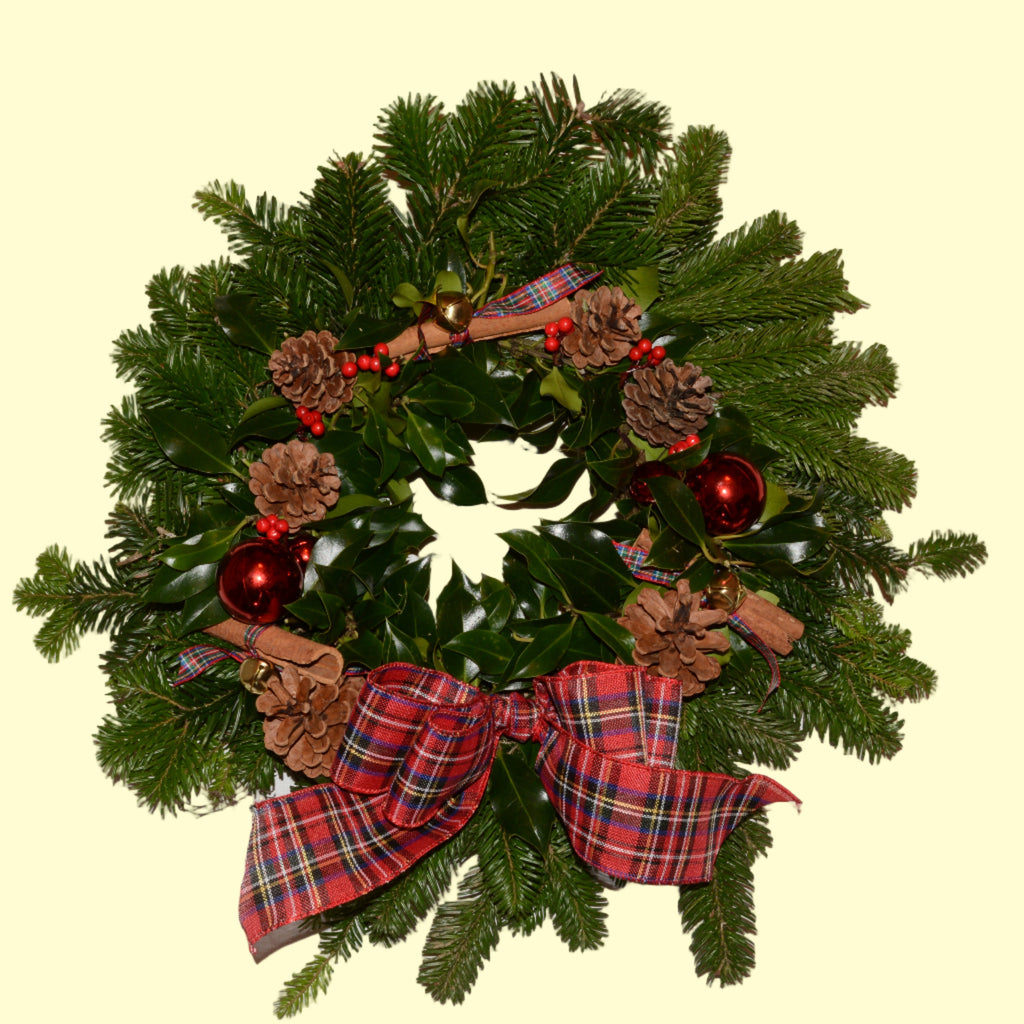 Christmas Wreath - Traditional Tartan