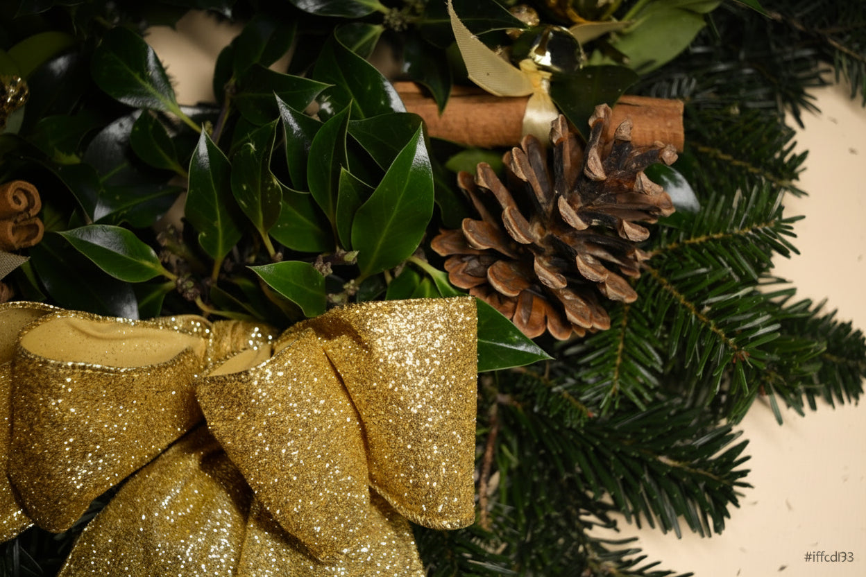 Christmas Wreath - Glamour Gold