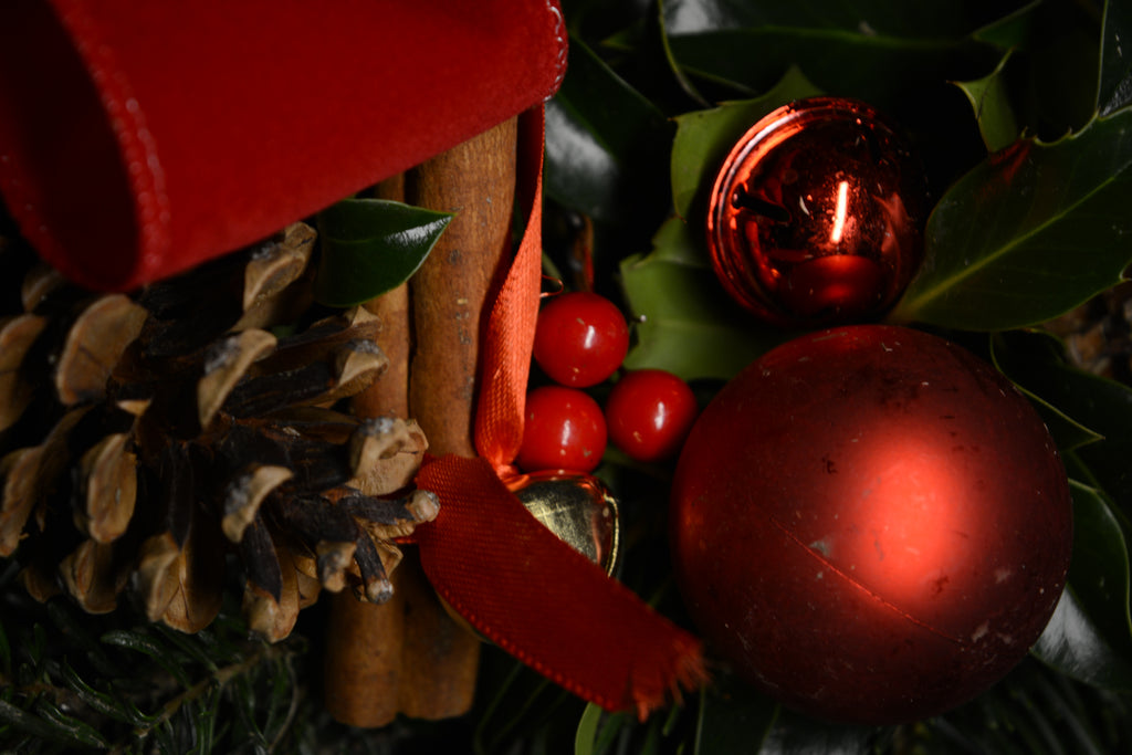 Christmas Wreath - Rudolph Red