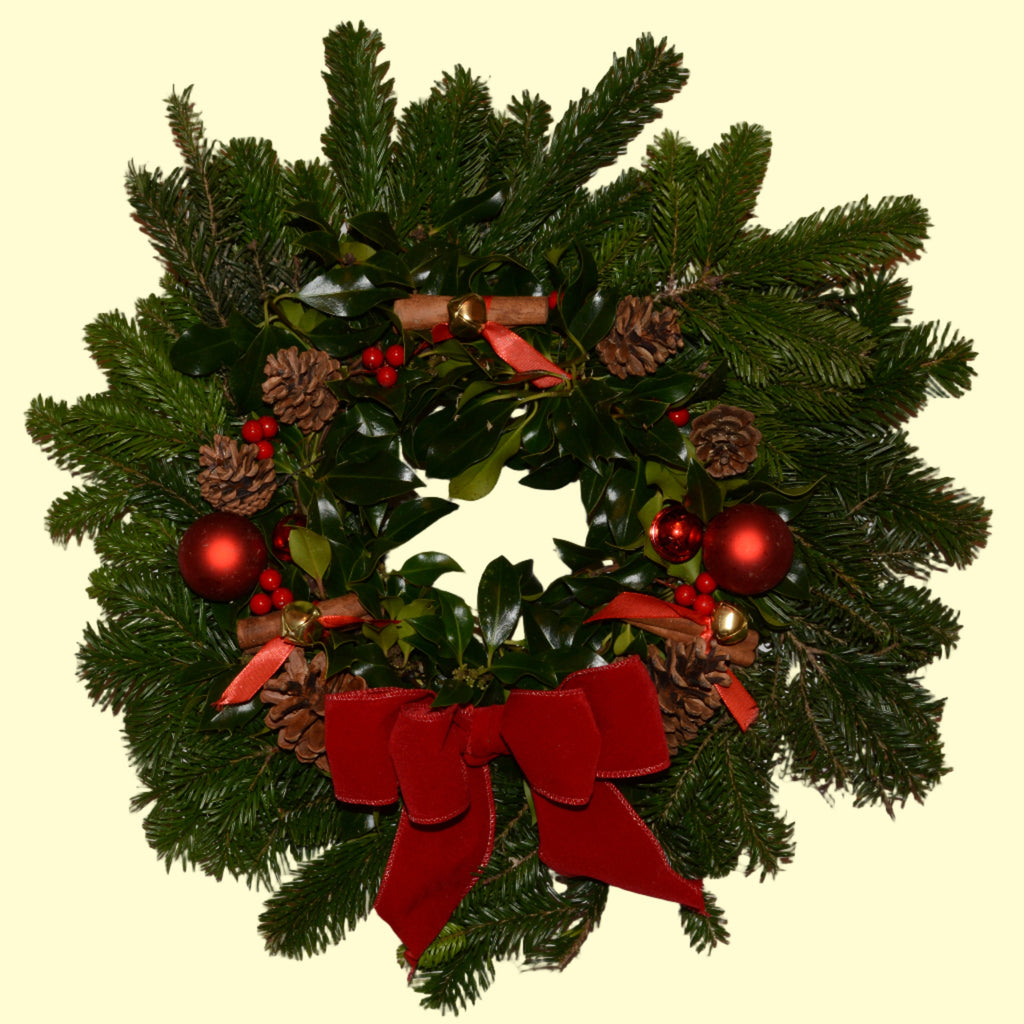Christmas Wreath - Rudolph Red